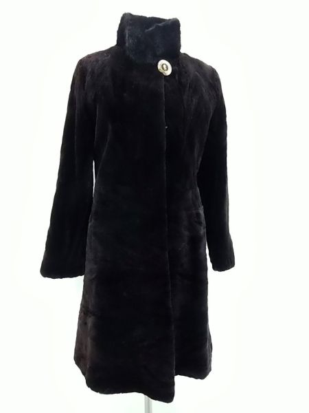 eleganter Mantel aus Samtnerz, Gr.:40